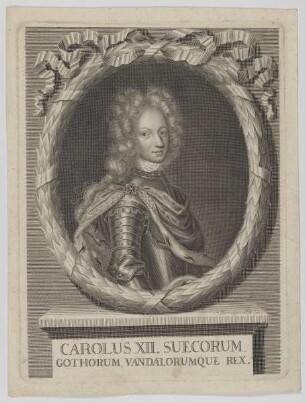 Bildnis des Carolus XII., König von Schweden