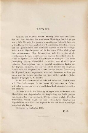 Rigveda und Edda