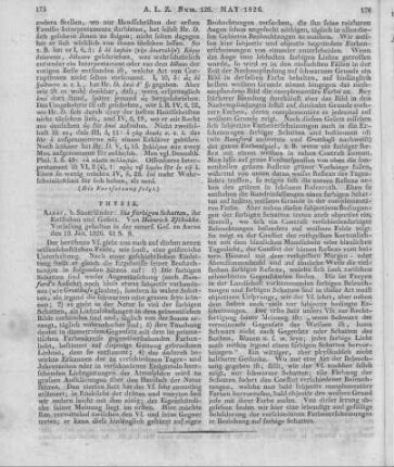 Zschokke, H.: Die farbigen Schatten, ihr Entstehen und Gesetz. Aarau: Sauerländer 1826