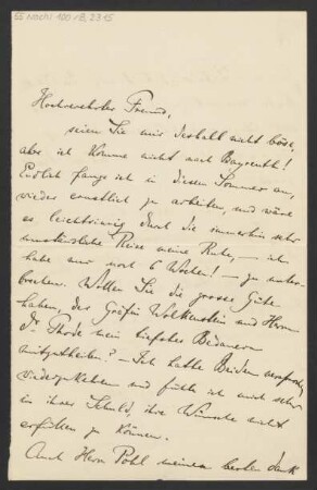 Brief an Karl Klindworth : 05.08.1889