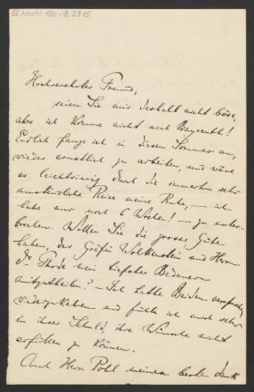 Brief an Karl Klindworth : 05.08.1889