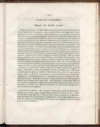 Séance Du 16 Novembre