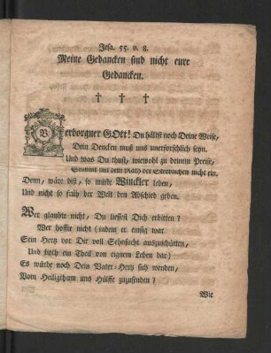 [Bey dem Grabe des weyland Hochwürdigen und Hochgelahrten Herrn Herrn Johann Friederich Wincklers ...]