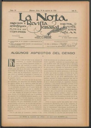 Algunos aspectos del censo - II