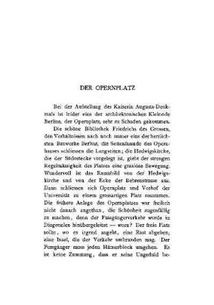 Der Opernplatz