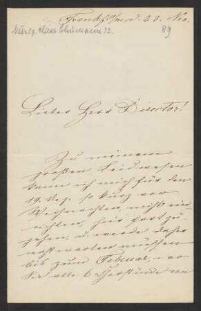 Brief an Franz Wüllner : 23.11.1889