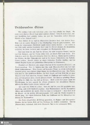Verschwundene Gärten