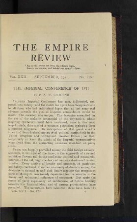 Vol. 22. September, 1911. No. 128.