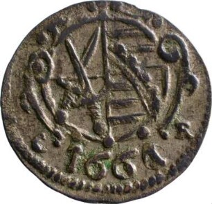 Münze, Pfennig, 1661