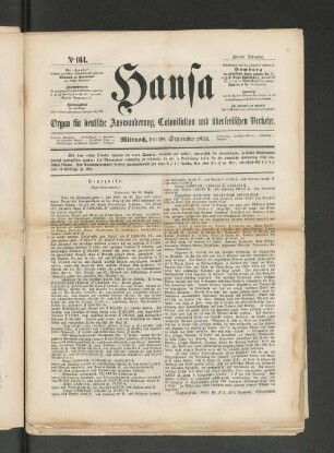 No. 164. Mittwoch, den 28. September 1853.