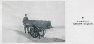 Foto eines umgebauten Krankenrädergestells zum Transport von Verwundeten