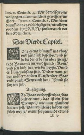 Das Vierdt Capitel.