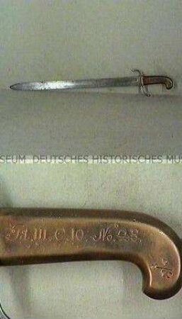 Faschinenmesser mit Scheide