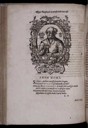 Porträt des Paracelsus (Holzschnitt)