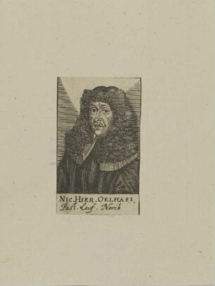 Bildnis des Nicolaus Hieronymus Oelhafius