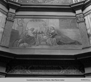 Kapellenausmalung mit Szenen aus dem Leben Christi und den vier Evangelisten : Die Geburt Christi