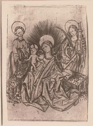 Maria und Jesus und die Heiligen Dorothea und Barbara