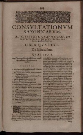 Liber Quartus. De Judicialibus.