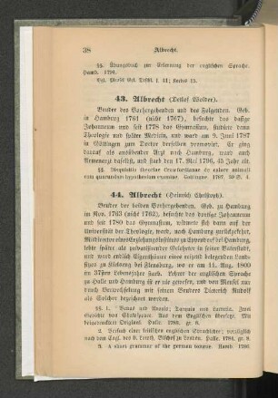 43. Albrecht (Detlof Wolder).
