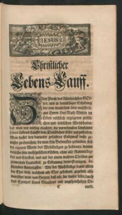 Christlicher Lebens-Lauff
