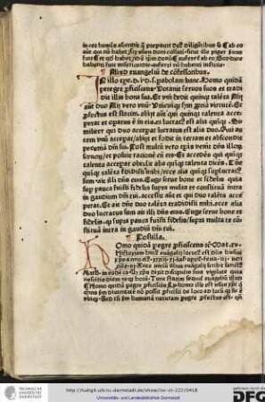 Aliud evangelium de confessoribus.