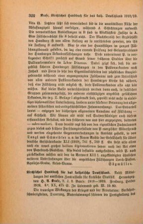 322-324 [Rezension] Kirchliches Handbuch für das katholische Deutschland