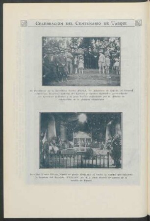Celebración del centenario de Tarqui [Fotografías]