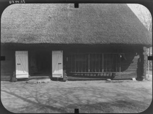 Lübbenau-Lehde, Dorfstraße 3. Freilandmuseum. Wohnstallhaus. Eingangsseite