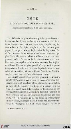 1: Note sur les procédés d'estampage