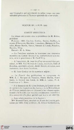 Séance du 2 juin 1922