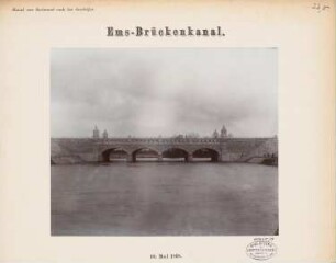 Dortmund-Ems-Kanal Kanalbrücke über die Ems: Ansicht nach der Fertigstellung