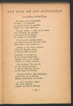 La hora oportuna