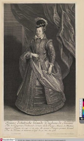 Jeanne d'Autriche Grande Duchesse de Toscane [Johanne von Österreich, Großherzogin von Toskana]