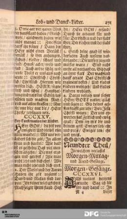 Neundter Theil.