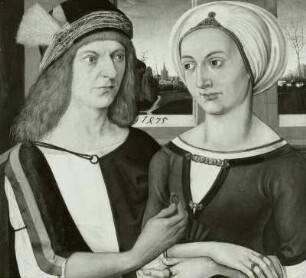 Doppelbildnis eines Brautpaares, Bertold V. Tucher und seine Frau