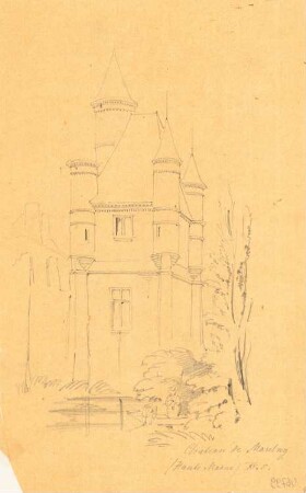 Chateau de Maulny, Haute-Marne: Perspektivische Ansicht