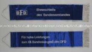 Fahnenschleife des Demokratischen Frauenbundes Deutschlands