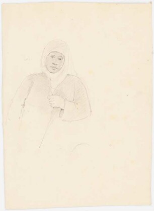 Portrait einer Orientalin: Brustportrait einer Frau