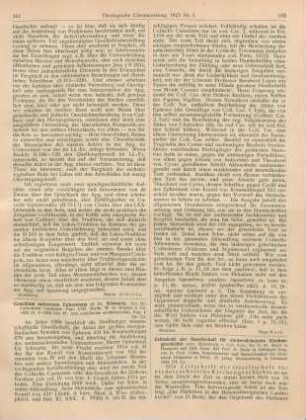 162-163 [Rezension] Cohrs, Ferdinand (Hrsg.), Zeitschrift der Gesellschaft für niedersächsische Kirchengeschichte. 27. Jahrg