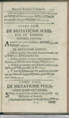 Caput XXVII. De Mutatione Vocalium Semiparvarum