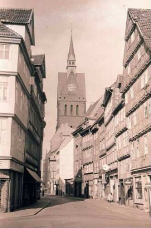 Hannover: Kramerstraße mit Marktkirche