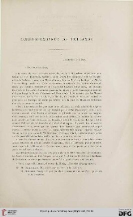 Correspondance de Hollande