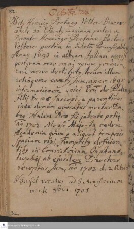 Lebenslauf von Justus Heinrich Pontanus.