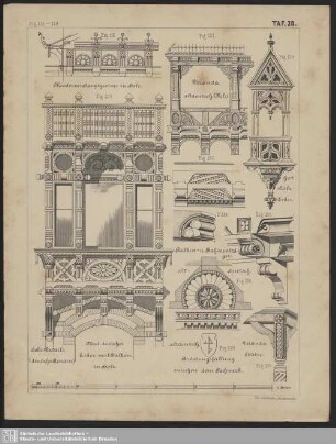 Ornamentale Details der Gestaltung