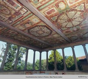 Freskendekoration mit Landschaften und Allegorien