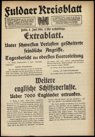 Ausgabe vom Dienstag, den 06. Juni 1916.