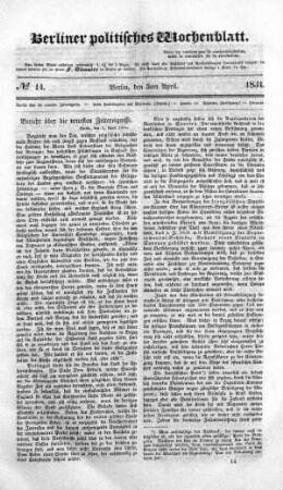 No 14, 5. April 1834