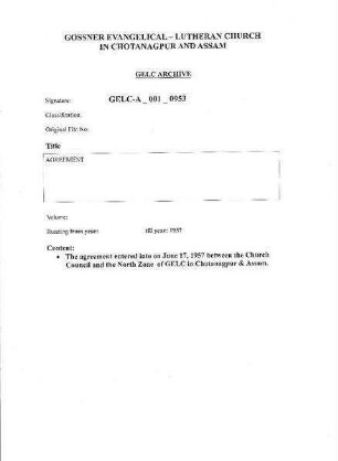 AGREEMENT