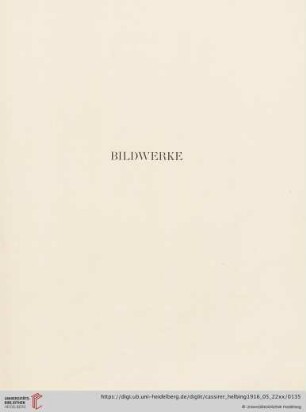 Bildwerke (Nr. 107-115)