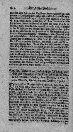 Medicinisches Tischbuch, oder Cur und Präservation der Krankheiten durch diätetische Mittel.